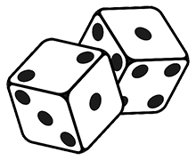 Deux dés à 6 faces